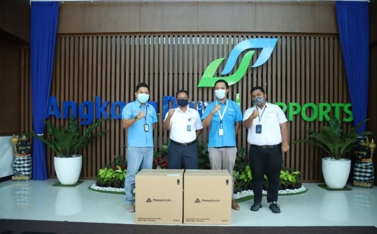 podiumnews.com-Bandara I Gusti Ngurah Rai Terima Bantuan 4.000 Masker